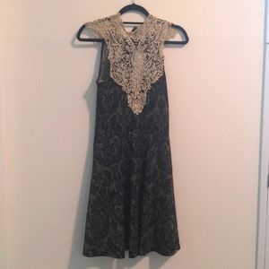 Gatsby/Vintage Black Fit and Flare Dress